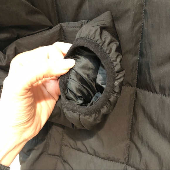 NWOT Mens TOPMAN puffer square quilted jacket in black snap front S - Picture 5 of 7